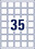 Produkt-Etikett 35x35mm blickdicht, Art.-Nr. L7120-20 - Paterno B2B-Shop
