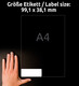 Adressetiketten ZWF 99,1 x 38,1 mm, Art.-Nr. L7163-100 - Paterno B2B-Shop