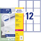 Adress-Etiketten ZWF Laser 63,5 x 7 2mm weiss, Art.-Nr. L7164-100 - Paterno B2B-Shop