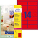 Etikett Neon 99,1x38,1mm rot, Art.-Nr. L7263R-25 - Paterno B2B-Shop