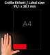 Etikett Neon 99,1x38,1mm rot, Art.-Nr. L7263R-25 - Paterno B2B-Shop