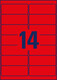 Etikett Neon 99,1x38,1mm rot, Art.-Nr. L7263R-25 - Paterno B2B-Shop