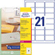 Adressetiketten ZWF 63,5 x 38,1 mm transparent, Art.-Nr. L7560-25 - Paterno B2B-Shop