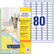 Etiketten ZWF Mini Laser 35,6 x 16,9 mm weiss, Art.-Nr. L7632-25 - Paterno B2B-Shop