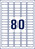 Etiketten ZWF Mini Laser 35,6 x 16,9 mm weiss, Art.-Nr. L7632-25 - Paterno B2B-Shop