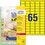 Etikett Mini 38,1x21,2mm Laser+, neongelb, Art.-Nr. L7651Y-25 - Paterno B2B-Shop
