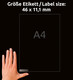 Etiketten Mini Laser 46 x 11,1 mm weiss, Art.-Nr. L7656-25 - Paterno B2B-Shop