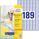 Etiketten Mini Laser 25,40 x 10 mm weiss, Art.-Nr. L7658-25 - Paterno B2B-Shop