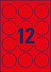 Etikett Neon 63,5mm rot, Art.-Nr. L7670R-25 - Paterno B2B-Shop