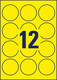 Etikett Neon 63,5mm gelb, Art.-Nr. L7670Y-25 - Paterno B2B-Shop