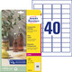 Etiketten ZWF Crystal Clear 45,7 x 25,4 mm, Art.-Nr. L7781-25 - Paterno B2B-Shop