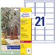 Etiketten ZWF 63,5 x 38,1 mm Crystal Clear, Art.-Nr. L7782-25 - Paterno B2B-Shop