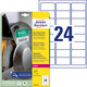Folienetiketten ZWF Ultra-Resist 63,5x33,9mm, weiß, Art.-Nr. L7912-10 - Paterno B2B-Shop