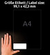 Folienetiketten ZWF Ultra-Resist 99,1x42,3mm, weiß, Art.-Nr. L7913-10 - Paterno B2B-Shop