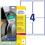 Folienetiketten ZWF Ultra-Resist 99,1x139mm, weiß, Art.-Nr. L7915-10 - Paterno B2B-Shop