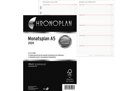 Kalendereinlage Chronoplan A5 Monatsplan, Art.-Nr. 5028J - Paterno B2B-Shop