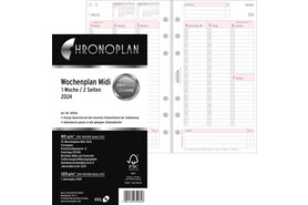 Kalendereinlage Chronoplan Midi Wochenplan, Art.-Nr. 5054J - Paterno B2B-Shop