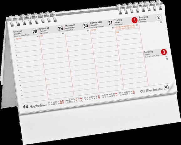 Kalender Leykam Classic Table Stunden, Art.-Nr. 106E - Paterno B2B-Shop