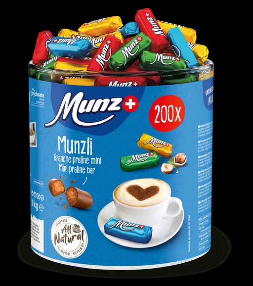 Munzli Mini-Praline mit Pralinefüllung 1 Kilo, Art.-Nr. 01240 - Paterno B2B-Shop