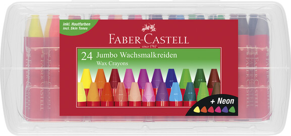 Wachskreiden Faber Castell Jumbo 24er Box, Art.-Nr. 120034 - Paterno B2B-Shop