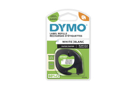 Beschriftungsband Dymo LetraTag schwarz auf weiss, Art.-Nr. S0721520 - Paterno B2B-Shop