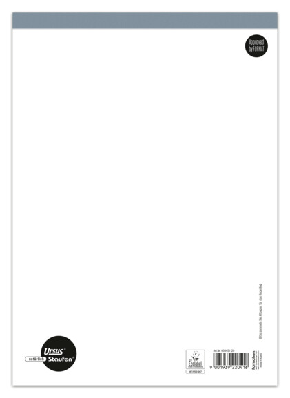Notizblock Ursus A4 48 Bl. kar. ohne Deckblatt, Art.-Nr. 608451-20 - Paterno B2B-Shop