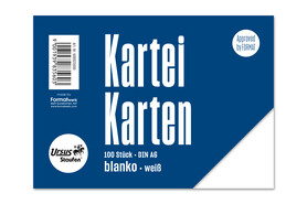 Karteikarten Ursus A6 quer glatt weiss, Art.-Nr. 094066 - Paterno B2B-Shop