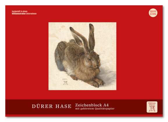 Zeichenblock Dürer Hase A4 18 Blatt, Art.-Nr. 051420 - Paterno B2B-Shop