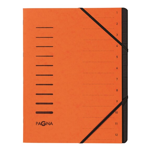 Ordnungsmappe Pagna 1-12 orange, Art.-Nr. 40059-OR - Paterno B2B-Shop Ordnungsmappe Pagna 1-12 orange, Art.-Nr. 40059-OR - Paterno B2B-Shop