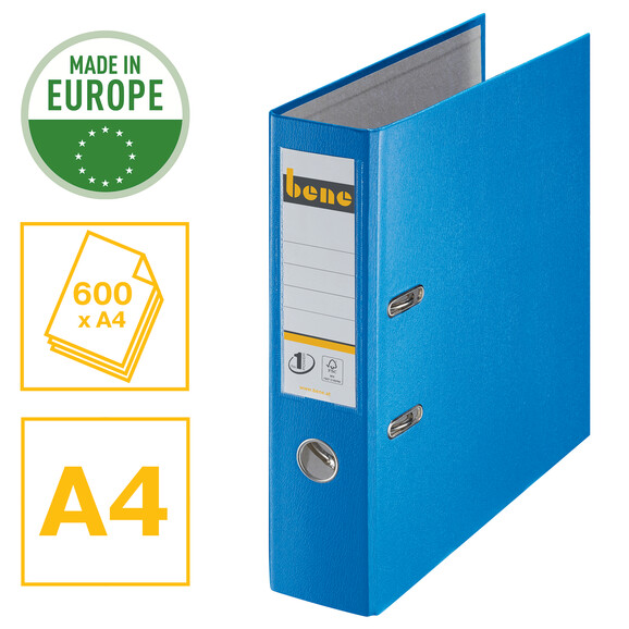 Ordner Bene Standard breit blau, Art.-Nr. 291400-BL - Paterno B2B-Shop