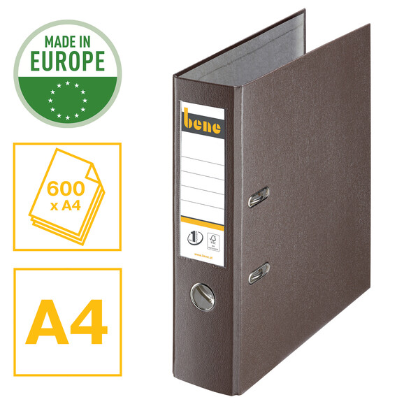 Ordner Bene Standard breit braun, Art.-Nr. 291400-BR - Paterno B2B-Shop