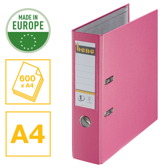 Ordner Bene Standard breit rosa, Art.-Nr. 291400-RS - Paterno B2B-Shop