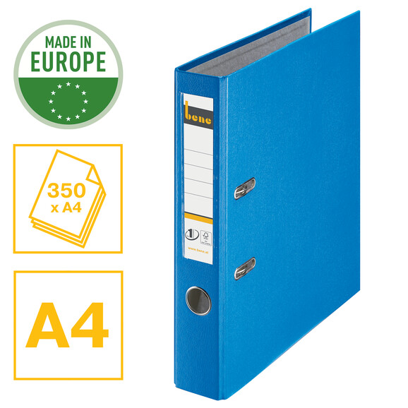 Ordner Bene Standard schmal blau, Art.-Nr. 291600-BL - Paterno B2B-Shop