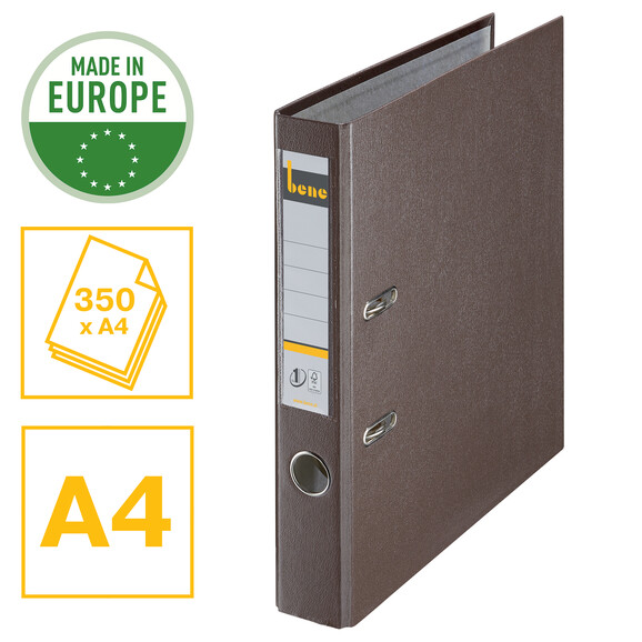 Ordner Bene Standard schmal braun, Art.-Nr. 291600-BR - Paterno B2B-Shop