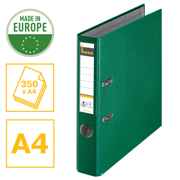 Ordner Bene Standard schmal grün, Art.-Nr. 291600-GN - Paterno B2B-Shop