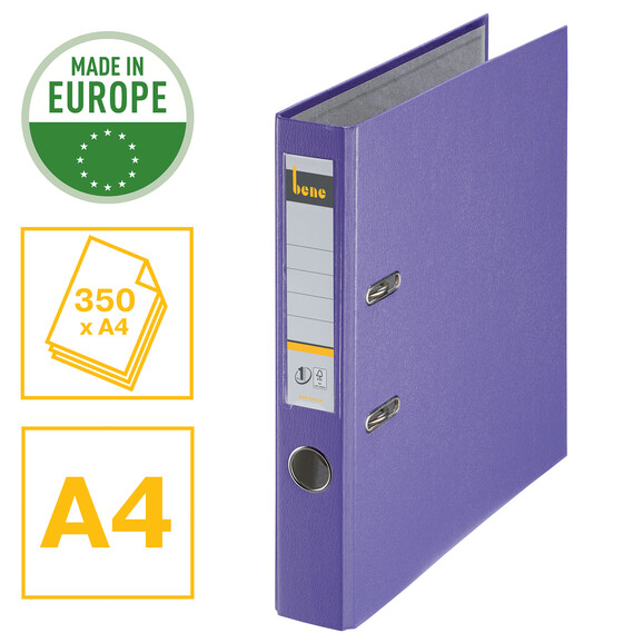Ordner Bene Standard schmal violett, Art.-Nr. 291600-VI - Paterno B2B-Shop