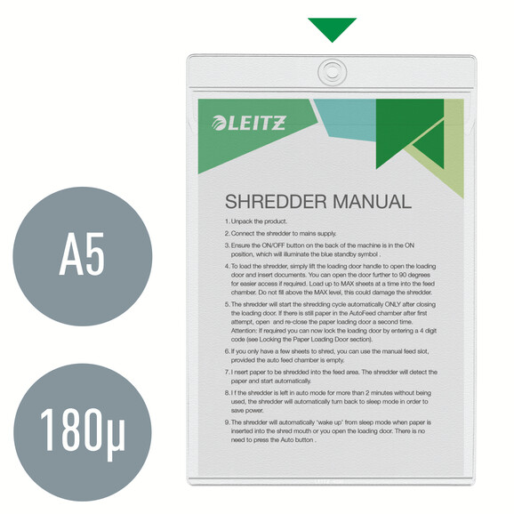 Sichttaschen Leitz A5 200 my farblos, Art.-Nr. 4095-00-00 - Paterno B2B-Shop