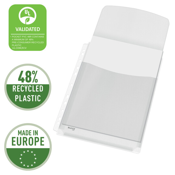 Klarsichthüllen Leitz A4 Maxi mit Klappe, Art.-Nr. 4757-30-03 - Paterno B2B-Shop