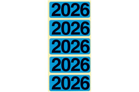 Jahresschilder Bene 2026 blau, Art.-Nr. 92026 - Paterno B2B-Shop