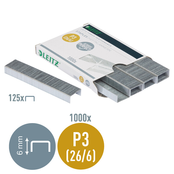Heftklammern Leitz 26/6 verzinkt, Art.-Nr. 5572-00-00 - Paterno B2B-Shop