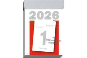 Kalender Leykam Tagesblock 55x80mm 2026, Art.-Nr. KA02 - Paterno B2B-Shop