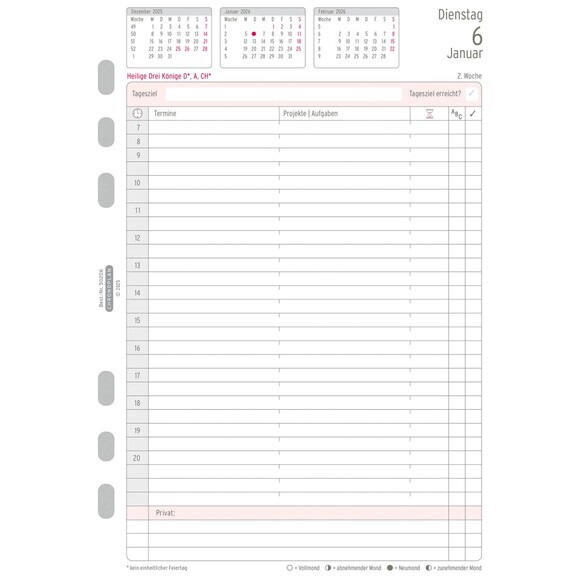 Kalendereinlage Chronoplan Jahres-Set A5, Art.-Nr. 5020J - Paterno B2B-Shop Kalendereinlage Chronoplan Jahres-Set A5, Art.-Nr. 5020J - Paterno B2B-Shop