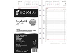 Kalendereinlage Chronoplan Midi Tagesplan, Art.-Nr. 5024J - Paterno B2B-Shop