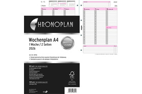 Kalendereinlage Chronoplan Wochenplan A4, Art.-Nr. 5070J - Paterno B2B-Shop