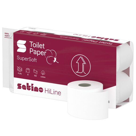 WC-Papier Satino Hiline 4-lagig 150 Blatt, Art.-Nr. 046011 - Paterno B2B-Shop WC-Papier Satino Hiline 4-lagig 150 Blatt, Art.-Nr. 046011 - Paterno B2B-Shop