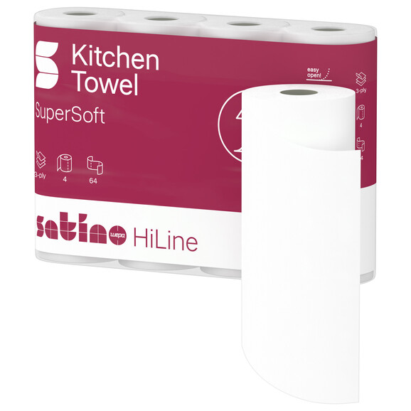 Küchenrollen Satino HiLine 3-lagig - hochweiß, Art.-Nr. 4120305 - Paterno B2B-Shop