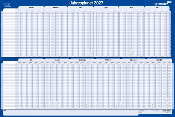 Jahresplaner Legamaster 60x90cm 2027, Art.-Nr. 423221LM - Paterno B2B-Shop