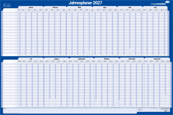 Jahresplaner Legamaster 90x60 cm 2027, Art.-Nr. 7-423121 - Paterno B2B-Shop