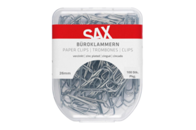 Büroklammern Sax 26mm verzinkt, Art.-Nr. SERVO2 - Paterno B2B-Shop