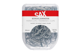 Büroklammern Sax 30mm verzinkt, Art.-Nr. SERVO3 - Paterno B2B-Shop